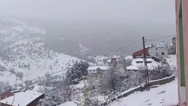 Sivas'ta Kar Yağışı Başladı: Koyulhisar ve Yüksek Kesimler Beyaza Büründü