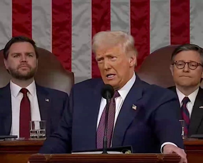 Trump ilk kongre konuşmasında seslendi: ABD rüyası geri döndü - Birlik Haber Ajansı