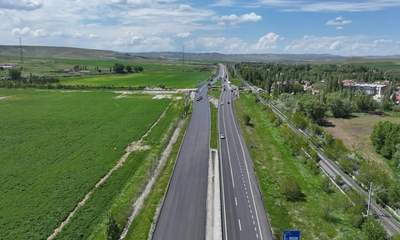 Sivas-Malatya yolunda 57 kilometrelik çalışma