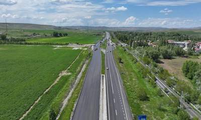 Sivas-Malatya yolunda 57 kilometrelik çalışma