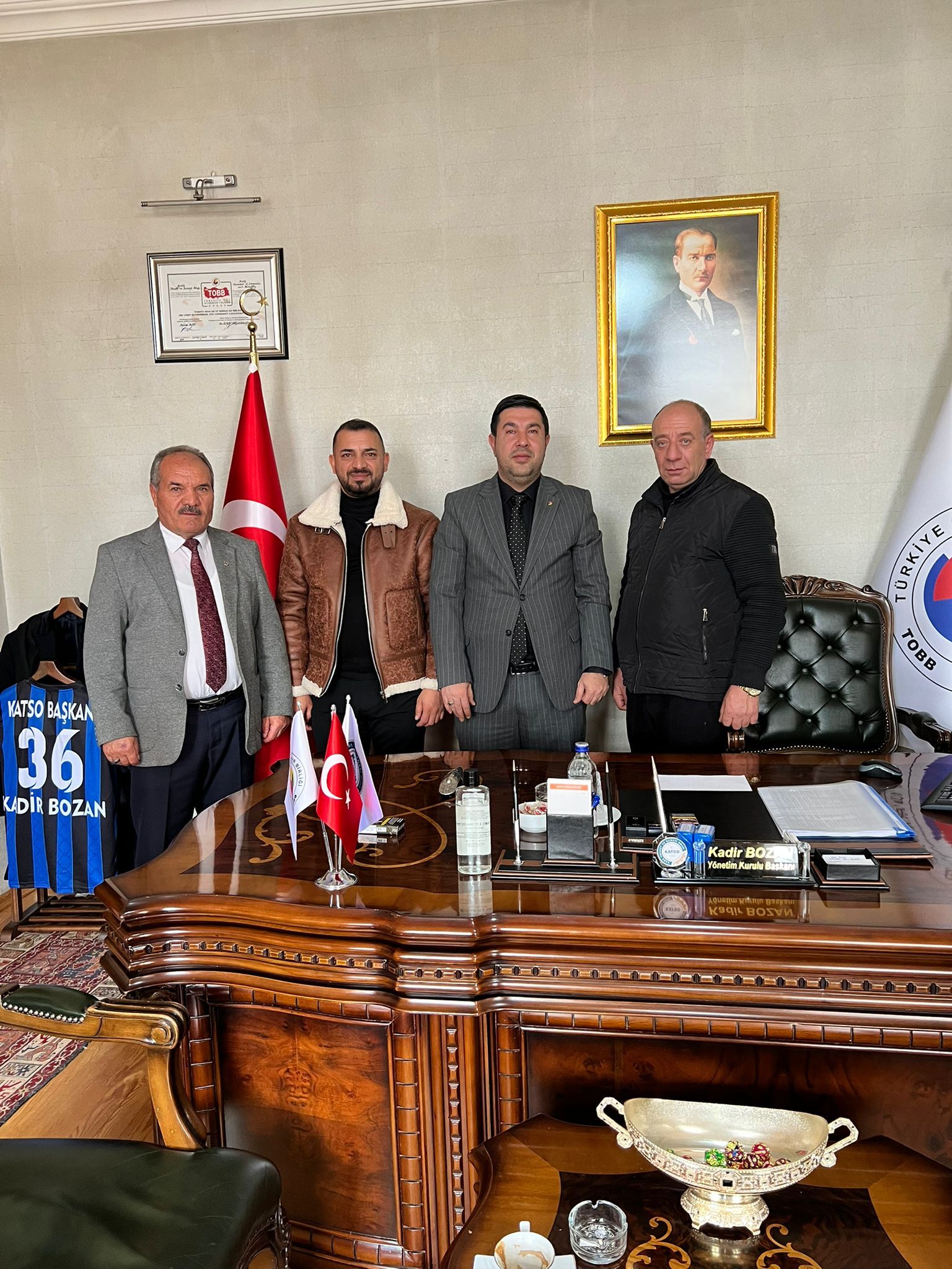 Kars TSO Başkanı Kadir Bozan'a Ziraat Odası başkanlarından ziyaret - Birlik Haber Ajansı