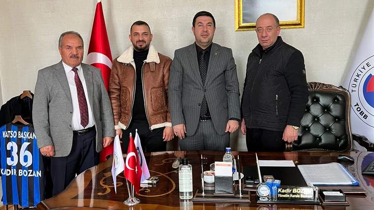Kars TSO Başkanı Kadir Bozan'a Ziraat Odası başkanlarından ziyaret - Birlik Haber Ajansı