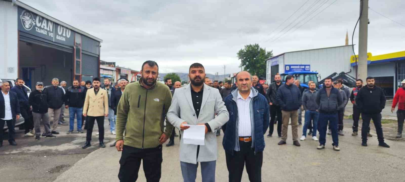 Şarkışla Sanayide Yıkım Gerginliği Esnaf Durumdan Rahatsız