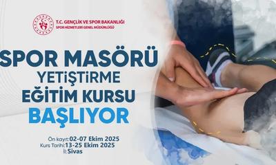 Spor Masörü Yetiştirme Eğitim Kursu Sivas'ta Başlıyor