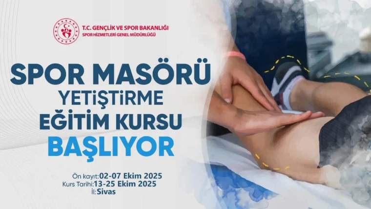 Spor Masörü Yetiştirme Eğitim Kursu Sivas'ta Başlıyor