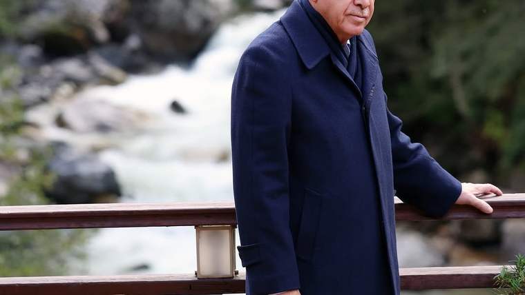 Bir kişi, ahşap bir korkuluk yanında duruyor; arka planda akarsu ve ağaçlar görünüyor.