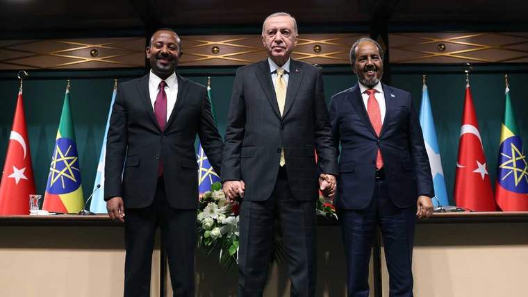 Cumhurbaşkanı Erdoğan, Somali ve Etiyopya arasında barış ve işbirliği için ilk adımı attı