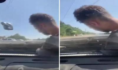 Arızayı bulmak için ustayı motorun içine bindirdi, kaput açık ilerledi! İşte o anlar
