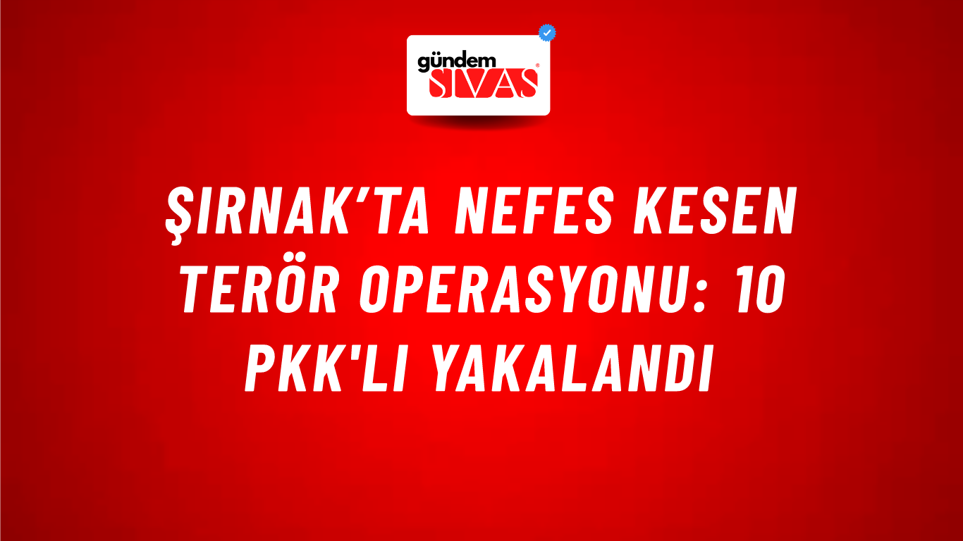Şırnak’ta nefes kesen terör operasyonu: 10 PKK'lı yakalandı