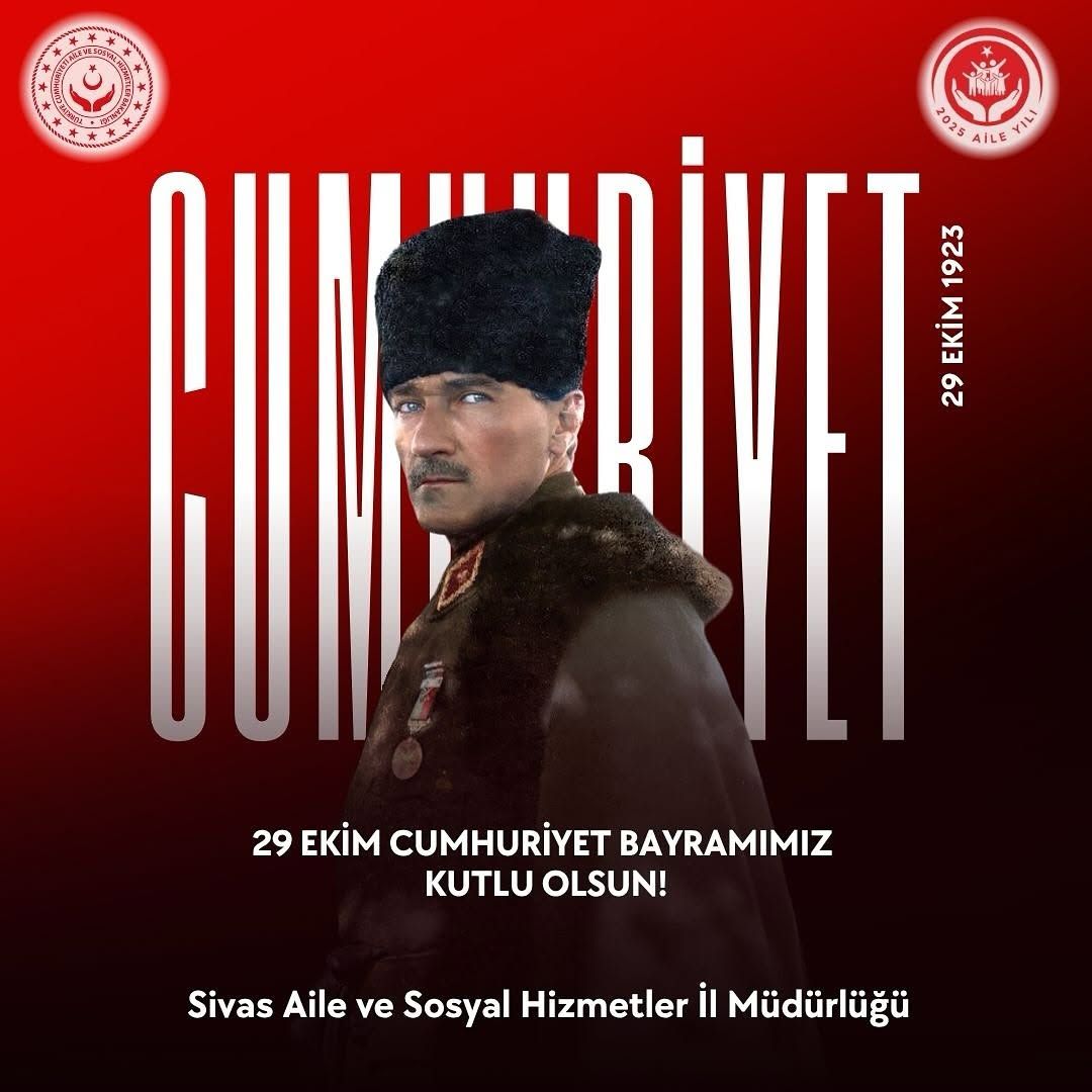 Sivas'ta 29 Ekim Cumhuriyet Bayramı Coşkuyla Kutlandı