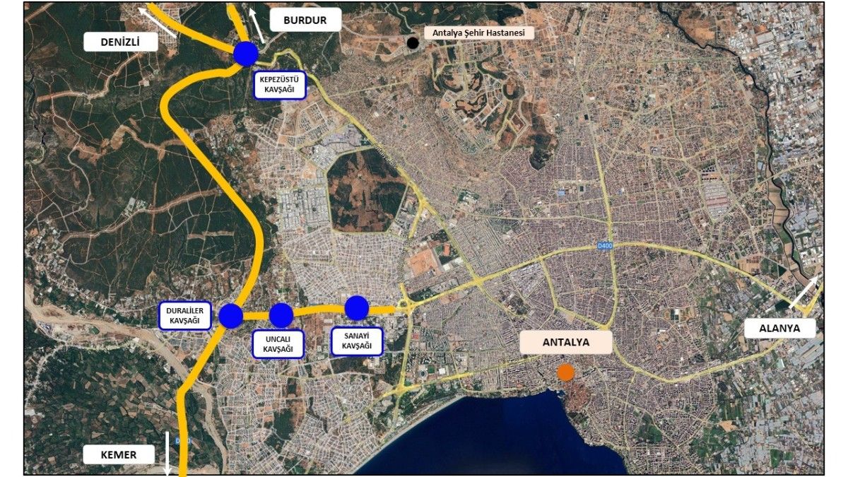 Antalya Trafiğini Rahatlatacak 10 Köprü - Birlik Haber Ajansı