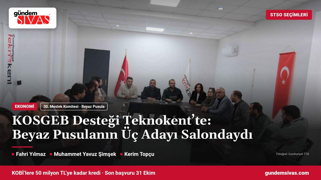 KOSGEB Desteği Teknokent'te: Beyaz Pusulanın Üç Adayı Salondaydı