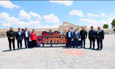 Vali Şimşek, Beraberindeki Heyetle Sıcak Çermik'i Ziyaret Etti