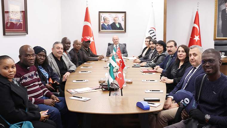 Nijerya Hac Heyeti ATO Başkanı Baran'ı ziyaret etti - Birlik Haber Ajansı