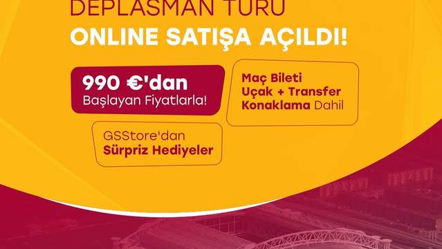 Galatasaray Taraftarlarına Müjde! Ajax Deplasmanı İçin Bilet ve Tur Paketleri Satışta