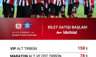 Sivasspor Adana Demirspor Maç Biletleri Satışta: Taraftarlar Tribünlere Akın Edecek
