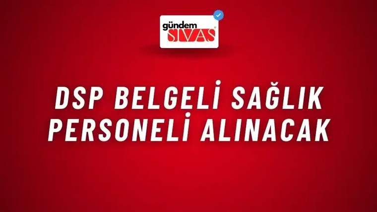 Kırmızı zemin üzerinde üstte “gündem SİVAS” logosu, ortada beyaz harflerle duyuru metni yer alıyor.