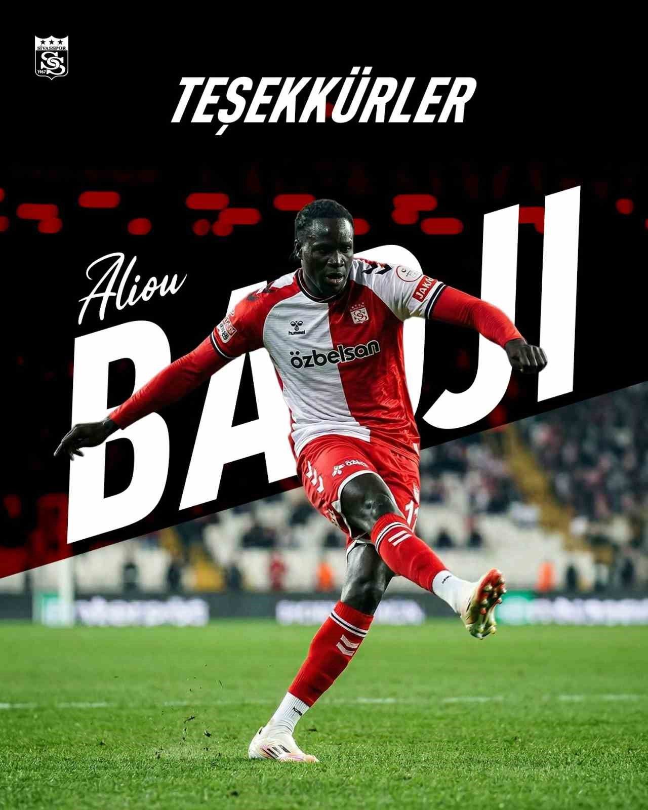 Sivas’ta Sivasspor, Aliou Badji ile karşılıklı yollarını ayırdı