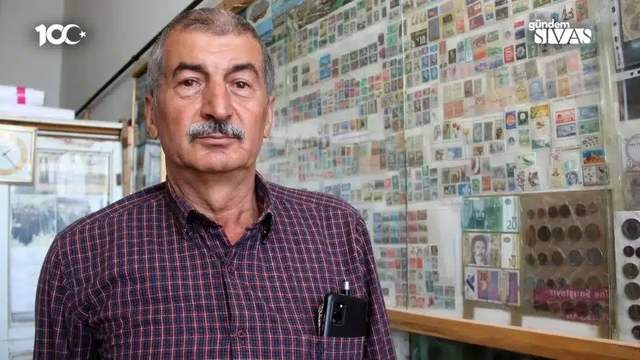 Sivas'ta 43 Yılda 2 Bin Pul Biriktirdi
