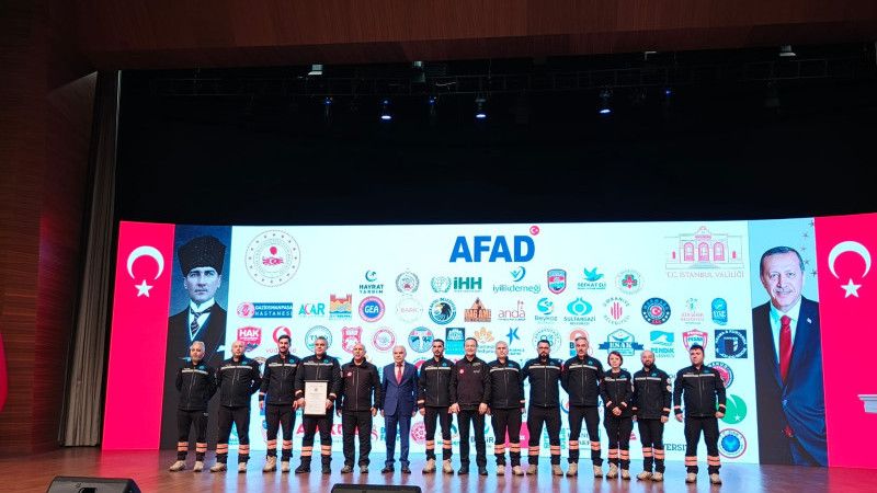 Fatih Muhcu, AFAD Akreditasyon Patchi Belgesini aldı - Birlik Haber Ajansı