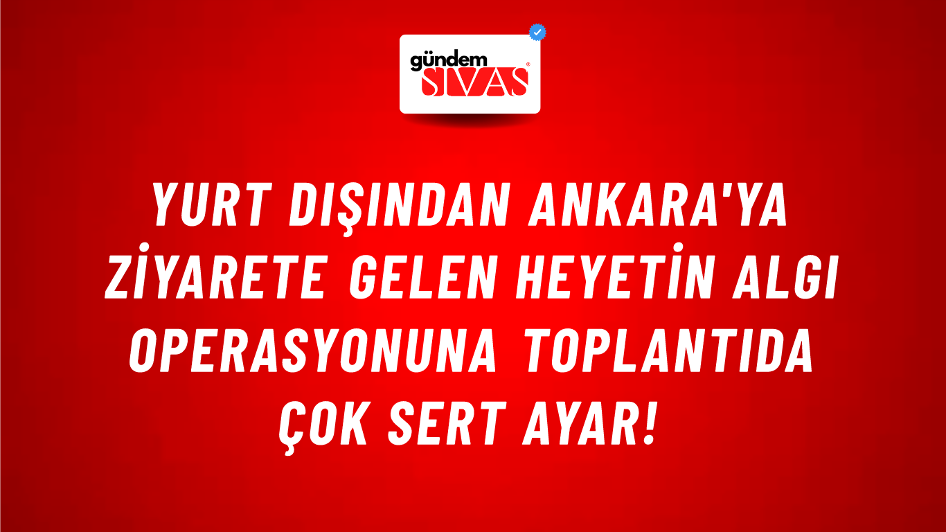 Yurt dışından Ankara'ya ziyarete gelen heyetin algı operasyonuna toplantıda çok sert ayar!