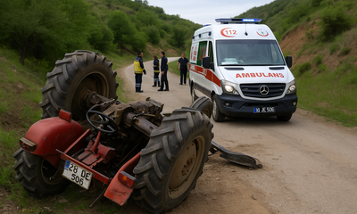 Traktör Kazası Evli Çifti Ayırdı: 1 Ölü, 1 Yaralı