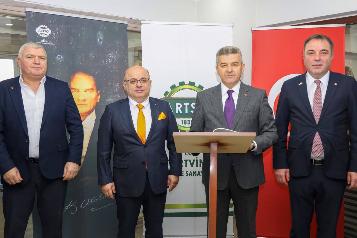 Vali Ergün, Artvin ATSO’yu ziyaret etti - Birlik Haber Ajansı