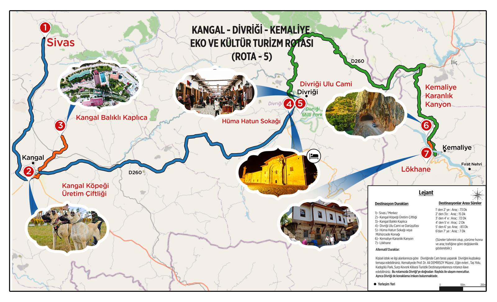 Sivas-Kangal-Divriği Turizm Koridoru Geliyor