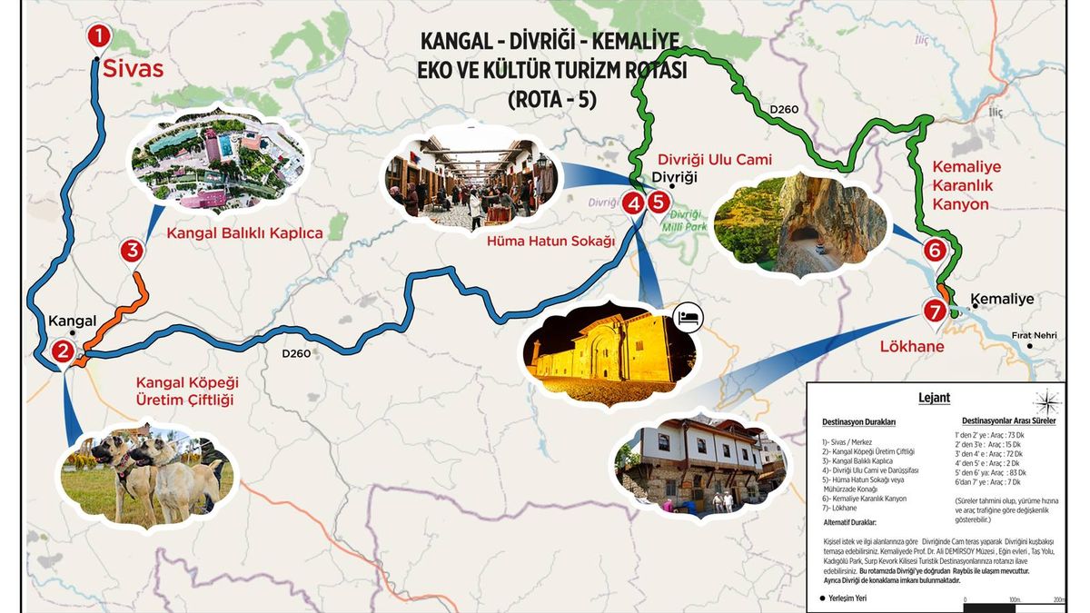 Sivas-Kangal-Divriği Turizm Koridoru Geliyor