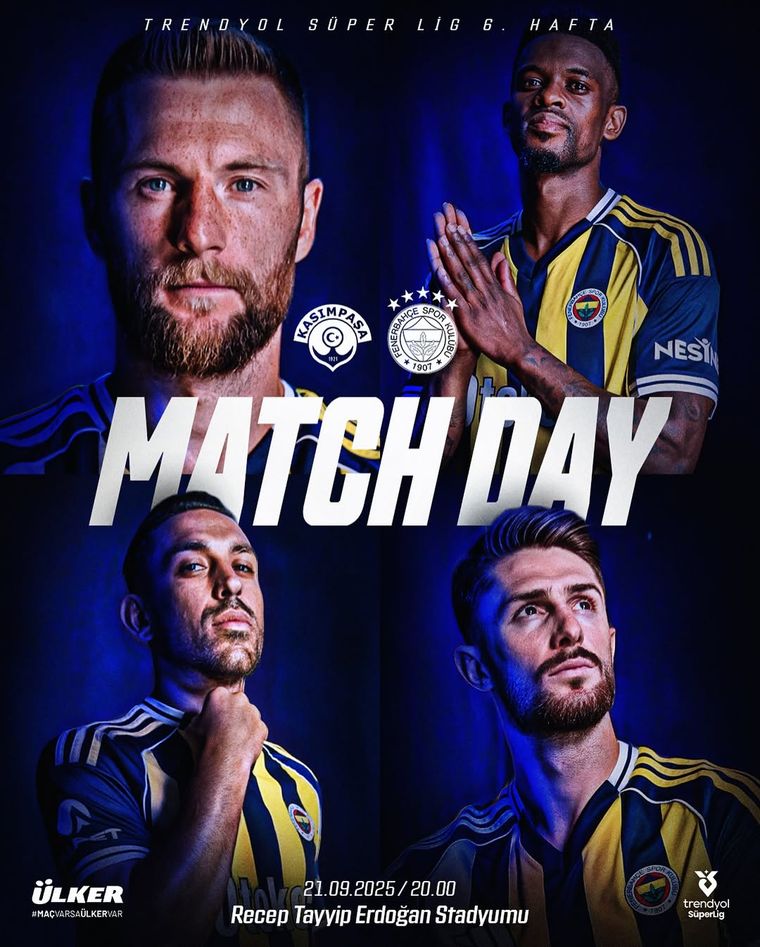 Fenerbahçe Trendyol Süper Lig'de Kasımpaşa'yı Deplasman Sahasında Mağlup Etti