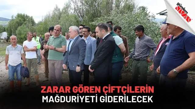 Yağışlardan Zarar Gören Çiftçilerin Mağduriyeti Giderilecek