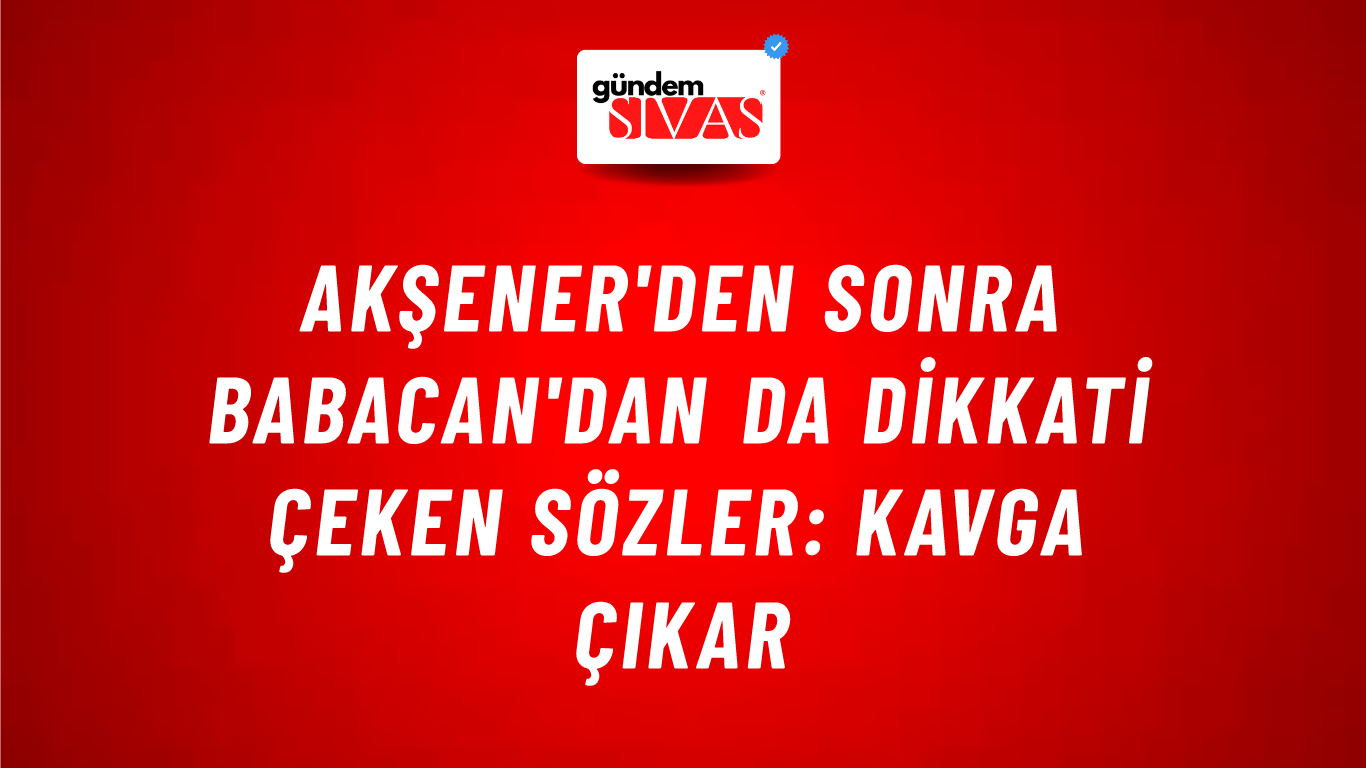 Akşener'den sonra Babacan'dan da dikkati çeken sözler: Kavga çıkar