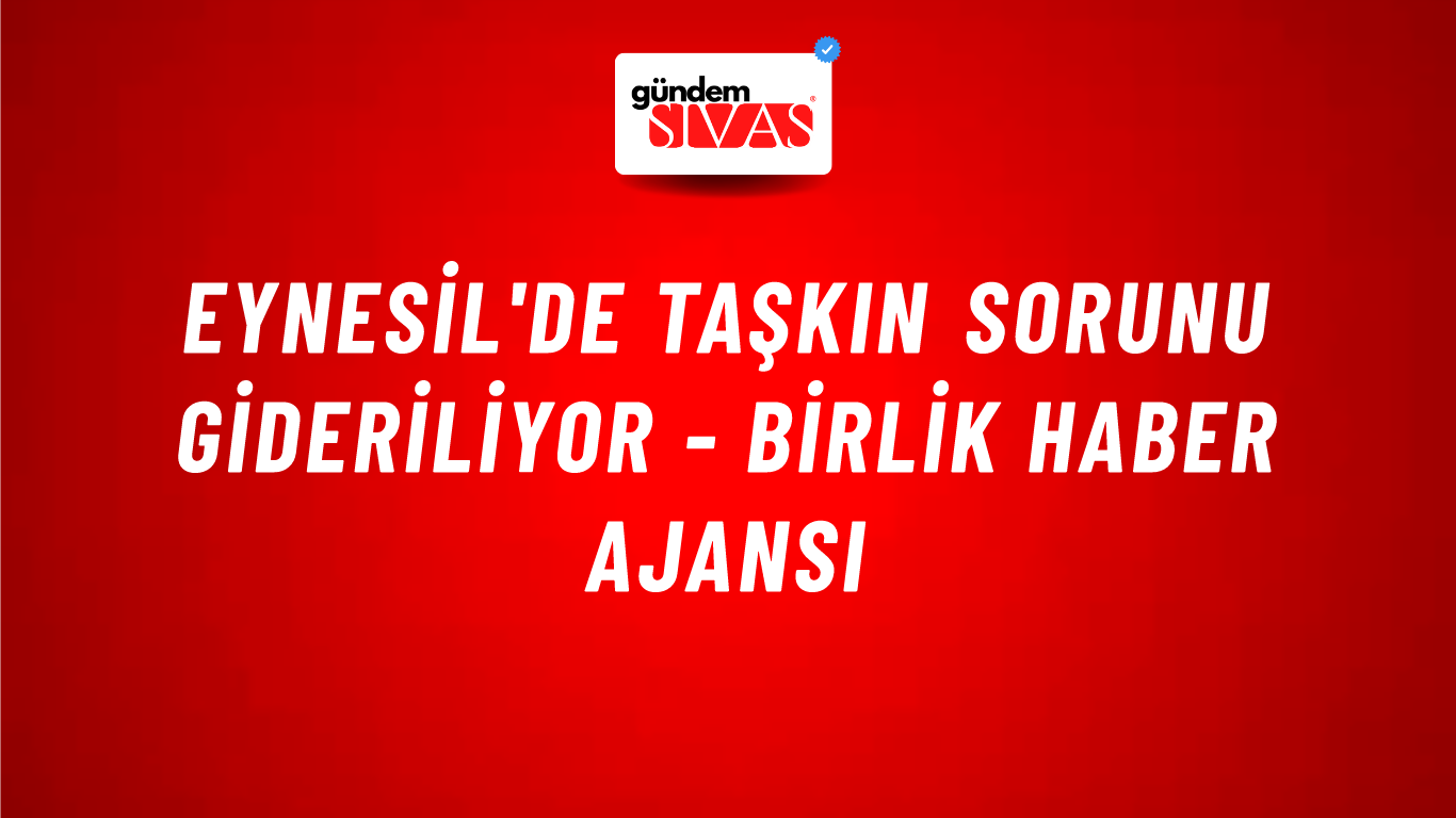Eynesil'de taşkın sorunu gideriliyor - Birlik Haber Ajansı