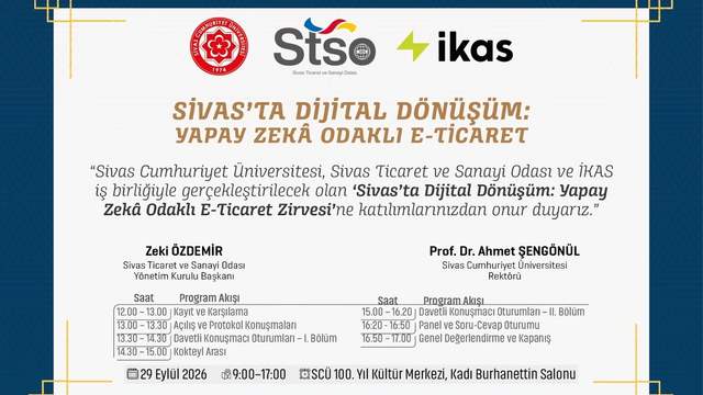 Sivas’ta Yapay Zekâ ve E-Ticaret Buluşması