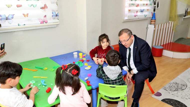Vali Ziya Polat, Şehit Taner Özdemir Anaokulu'nu ziyaret etti - Birlik Haber Ajansı