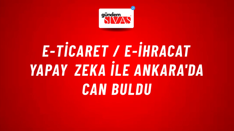 E-Ticaret / E-İhracat Yapay Zeka İle Ankara'da Can Buldu