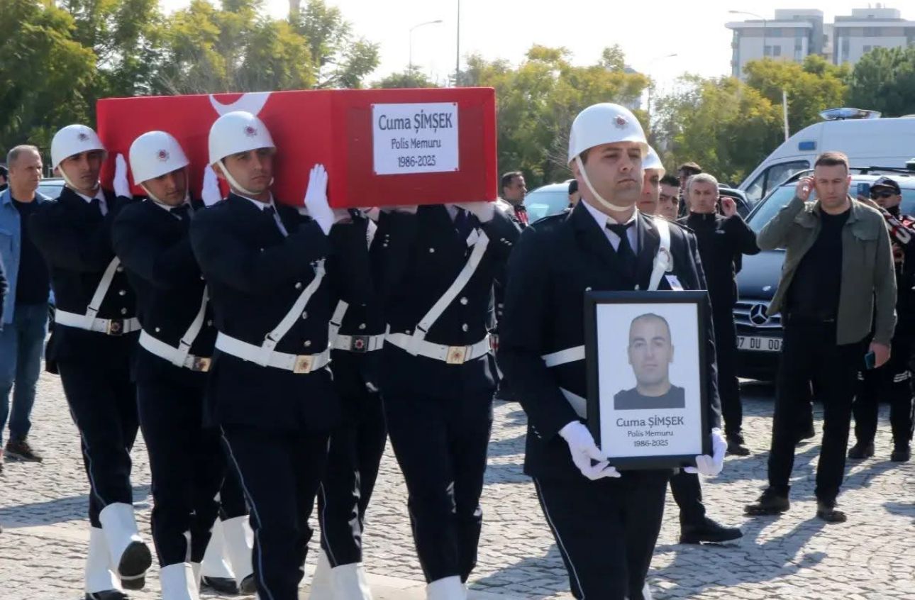 Antalya’da polis memuru Cuma Şimşek son yolculuğuna uğurlandı - Birlik Haber Ajansı