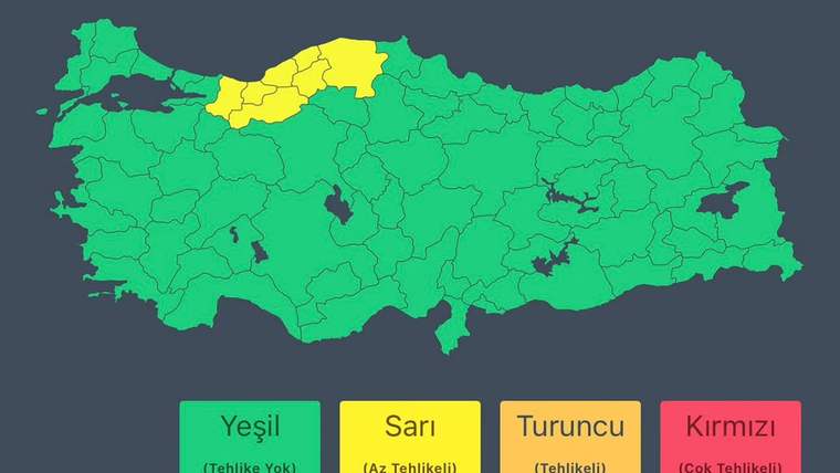 Kuzeybatıda Kuvvetli Sağanak Yağış Uyarısı: 19 Ekim Pazar Günü Etkili Olacak