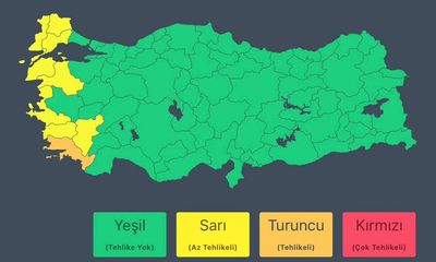 Marmara ve Ege Kıyıları İçin Kuvvetli Sağanak Uyarısı