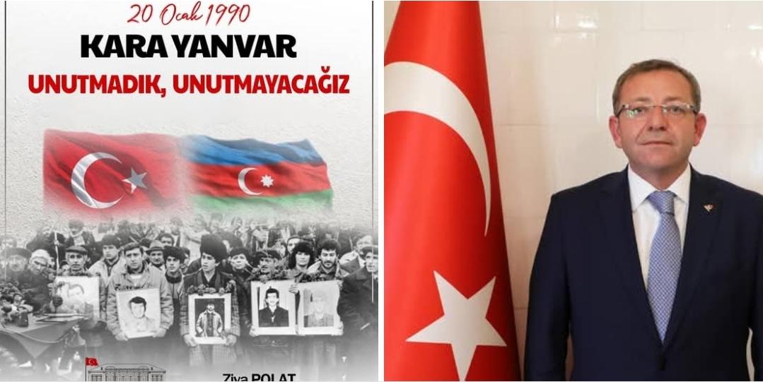 Kars Valisi Ziya Polat, Bakü şehitlerini andı - Birlik Haber Ajansı
