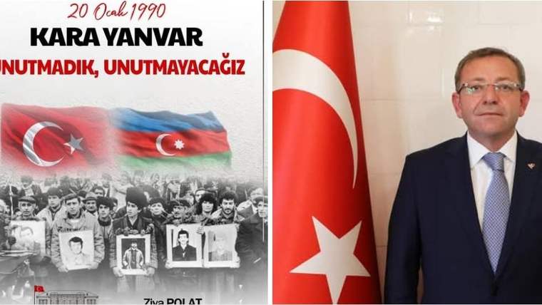 Kars Valisi Ziya Polat, Bakü şehitlerini andı - Birlik Haber Ajansı