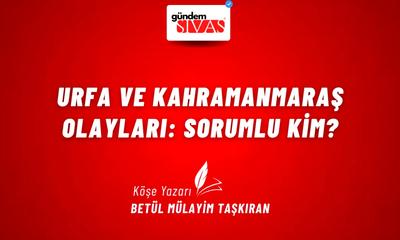 Urfa ve Kahramanmaraş Olayları: Sorumlu Kim?