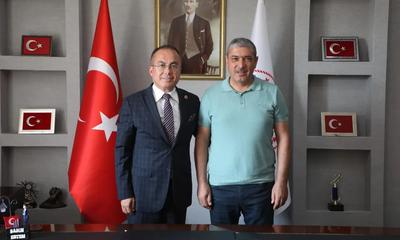 Sivas Gençlik ve Spor İl Müdürü Erdoğan Tunç, Şahin Ertem'i Ziyaret Etti