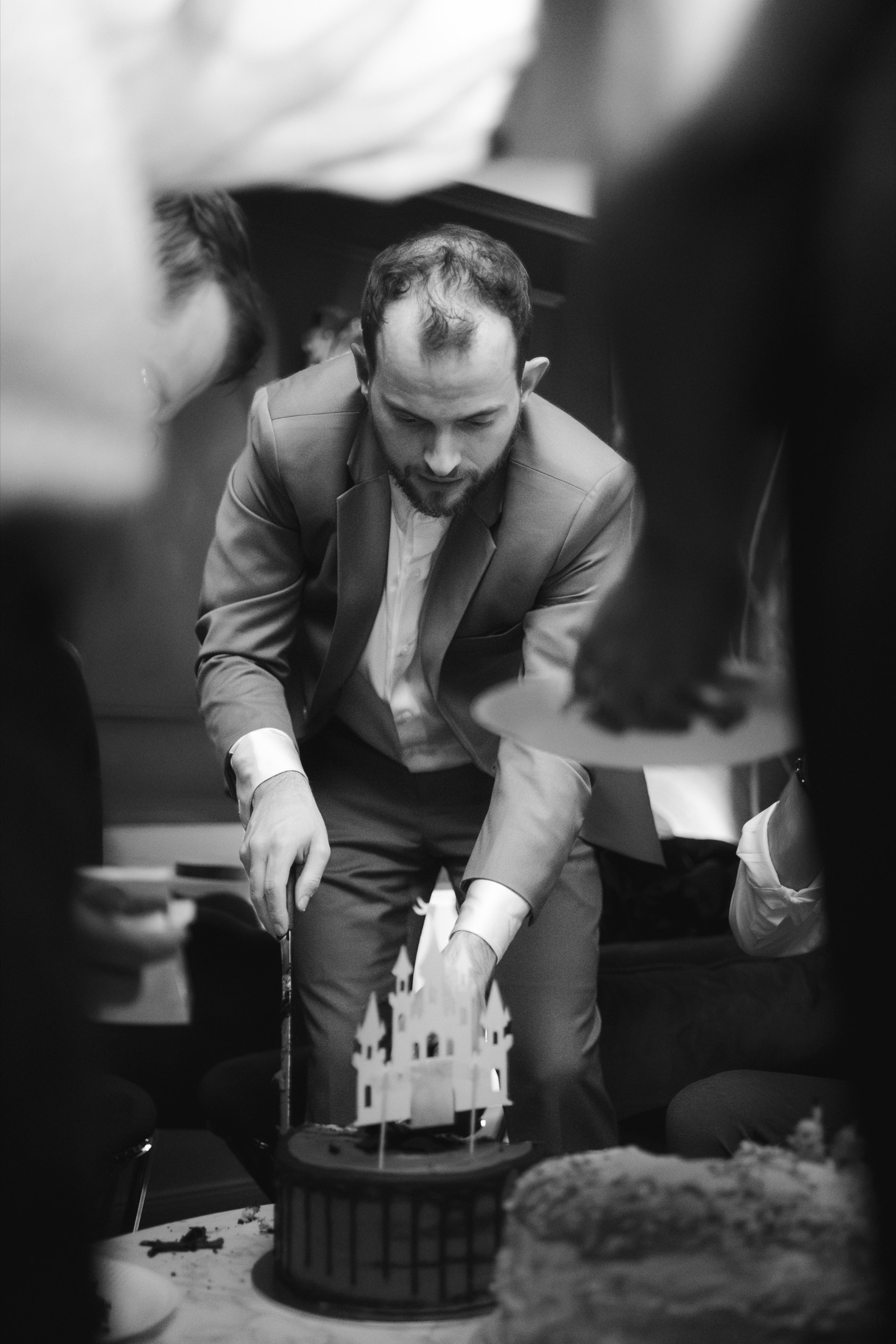 The bartender mixing a drink