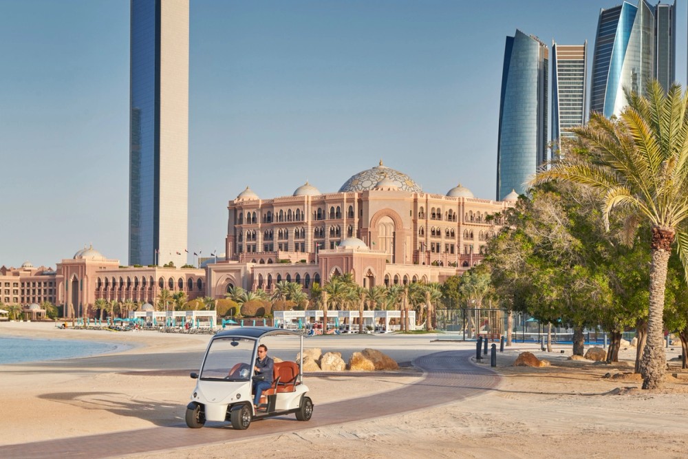 Dubai - Sheikh Zayed Grand Mosque, Abu Dhabi - check in at the Emirates Palace, dinner in the hotel