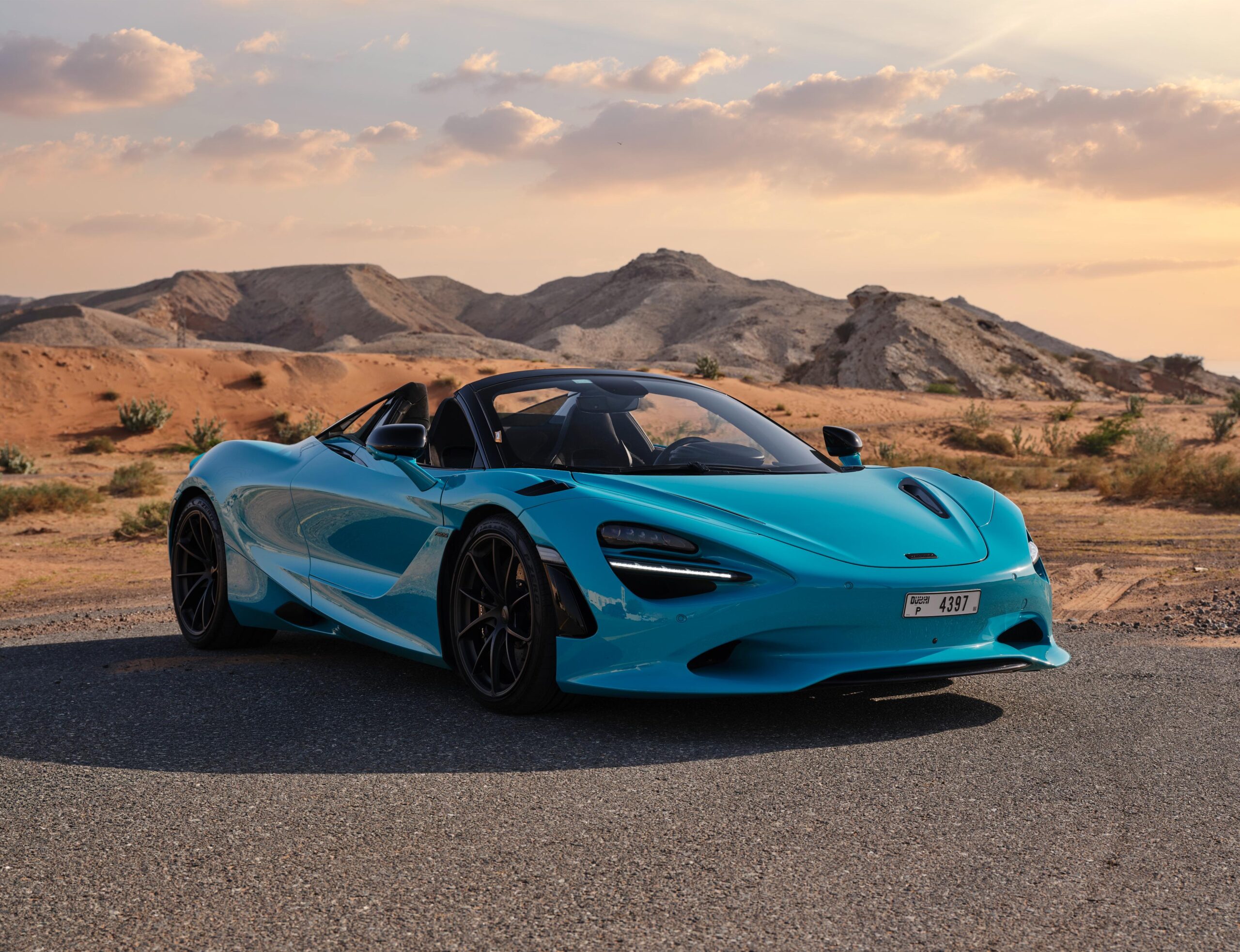 McLaren 750S Spyder in the Luxury Supercars Dubai rental fleet