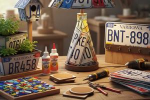 Creative DIY Projects with License Plates