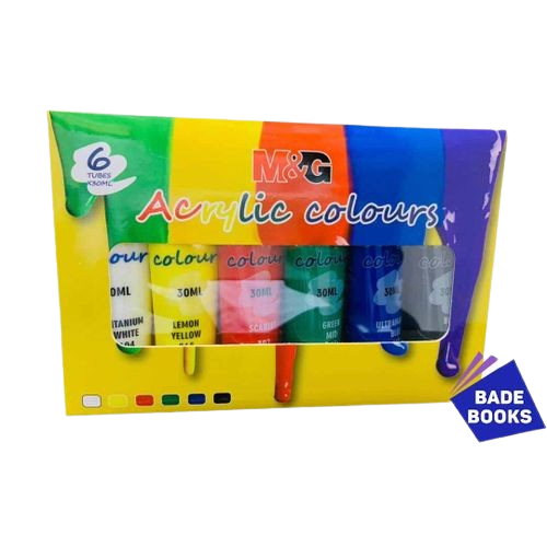 Acrylic Paint (30 ML 6 Colors) High Quality