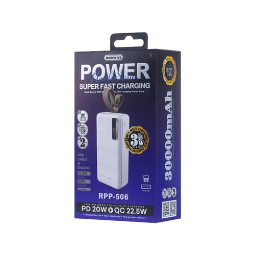 Remax RPP-506 Noah Series 30000mAh 20W+22.5W+PD+QC Super Fast Charging Power Bank