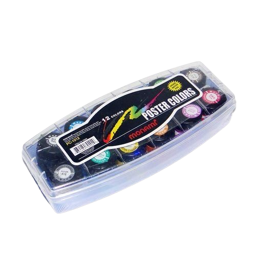 Monami 12-Color Poster Premium Water-Based Art Colors